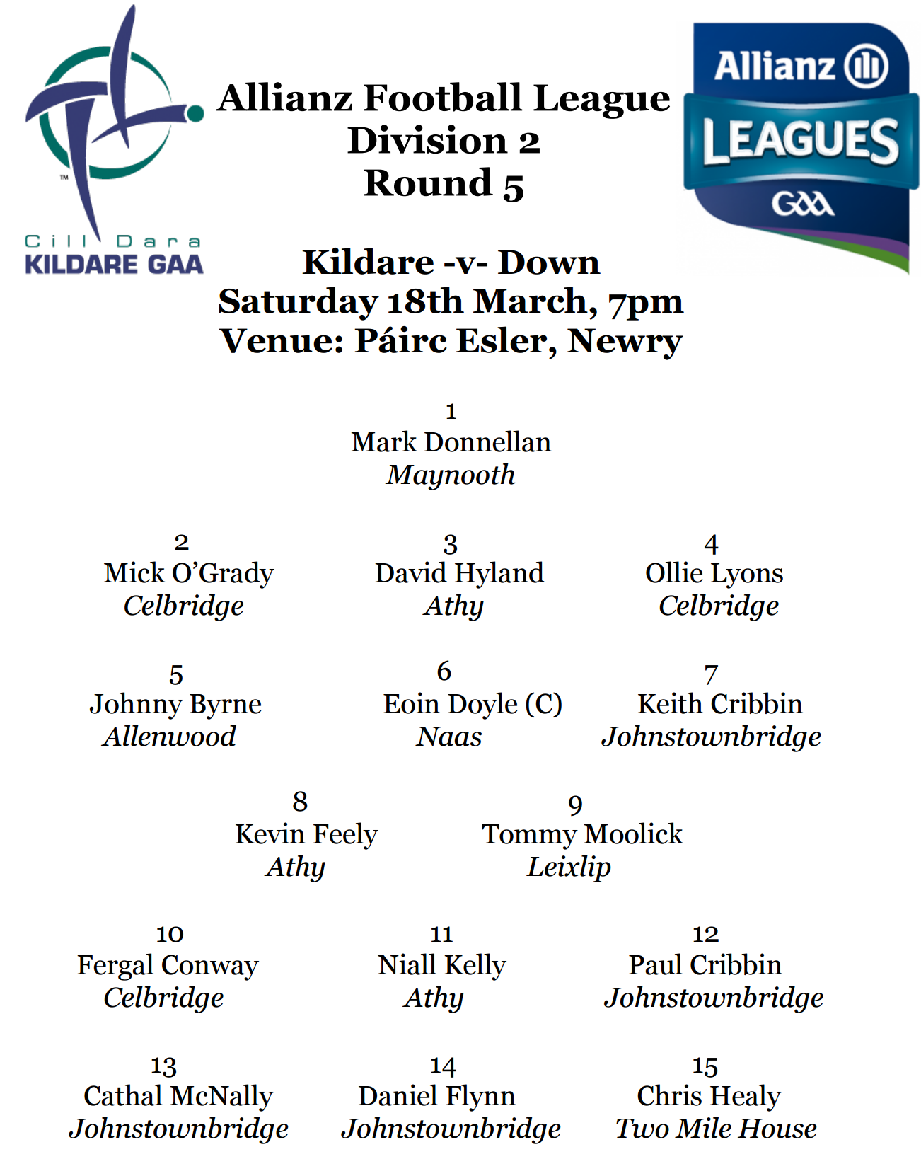 Latest News Kildare Gaa